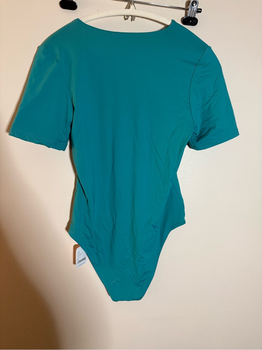 Free People X Toast Short Sleeve One-Piece Swimsuit in Teal